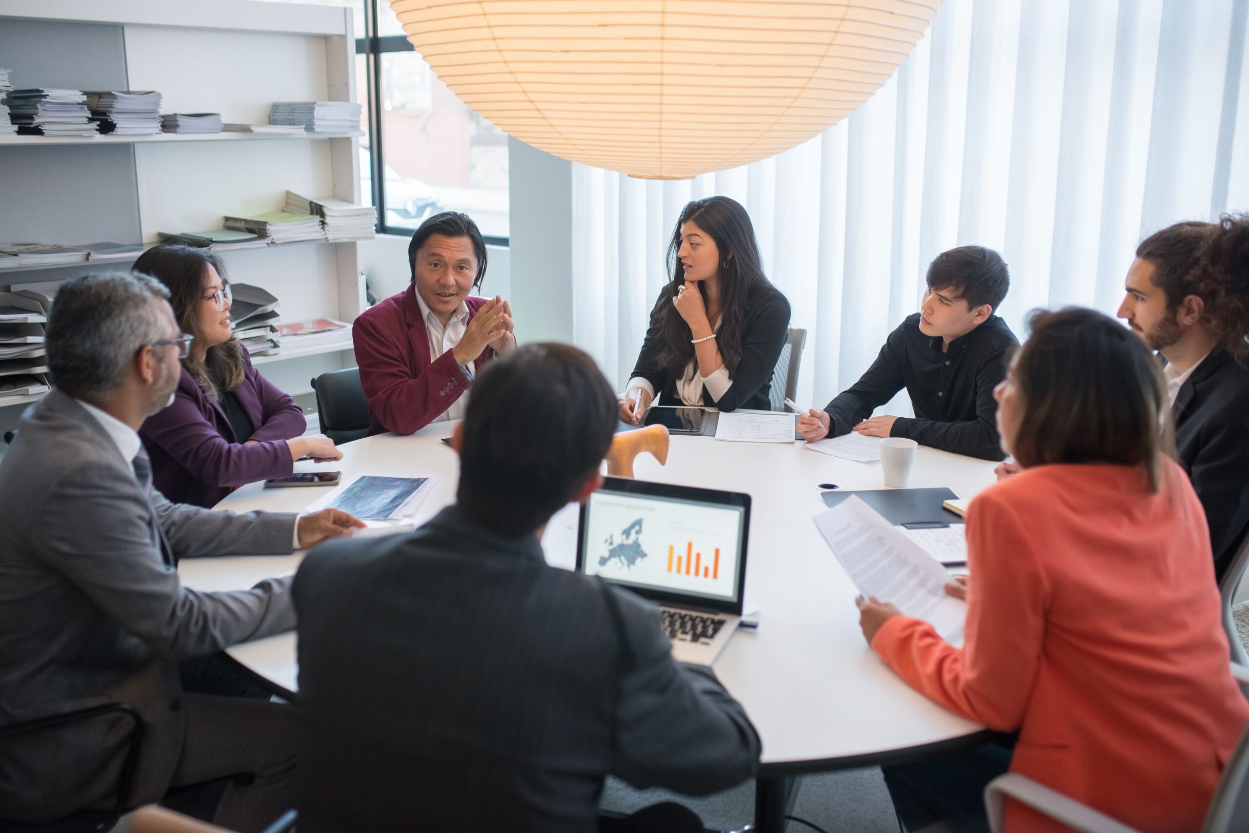 Colleagues in a meeting.